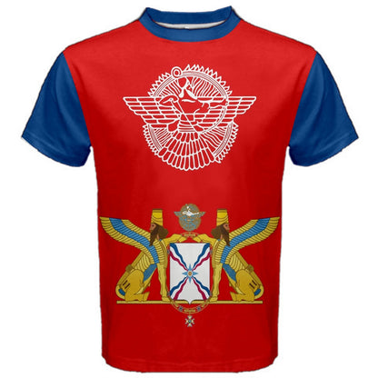 Assyria Custom Name Jersey Number Assyrian Empire Flag T-shirt