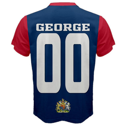 United Kingdom Union Jack Jersey Numbers And Name Flag T-shirt