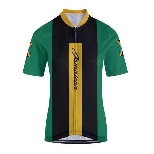 Jamaican Writing Flag Women's Cycling Jersey