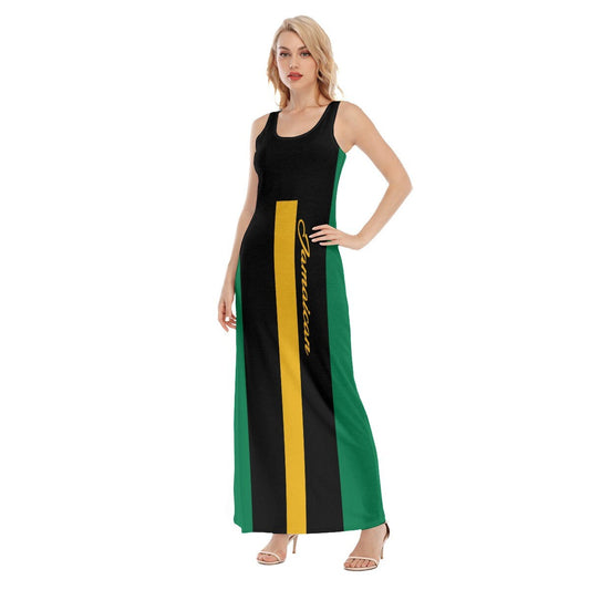 Jamaica Elegant Coat of arms Women's Vest Dress | Length To Ankle