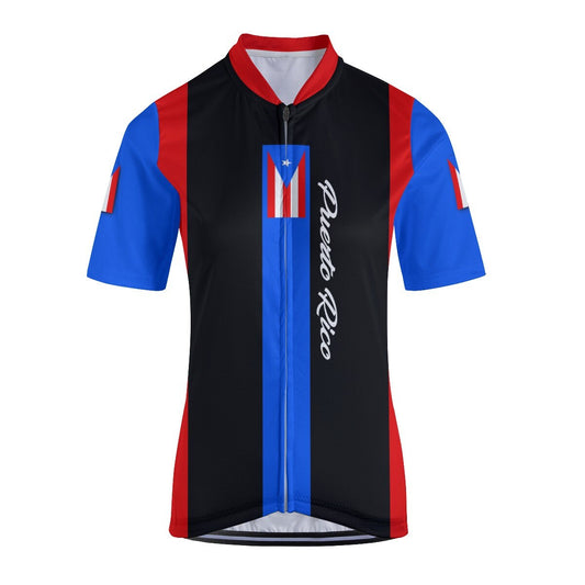 Puerto Rico Flag Women's Cycling Jersey