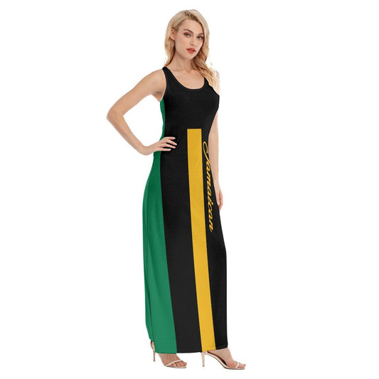 Jamaica Elegant Coat of arms Women's Vest Dress | Length To Ankle