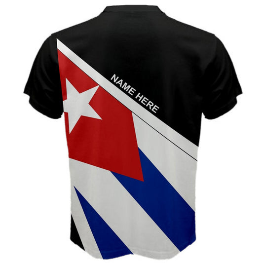 Cuban Custom Name National Flag Coat of Arms T-shirt