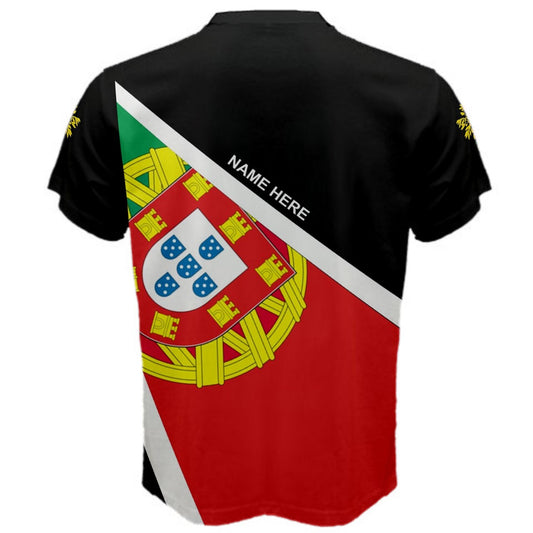 Custom Name PORTUGAL Flag Coat of Arms T-shirt