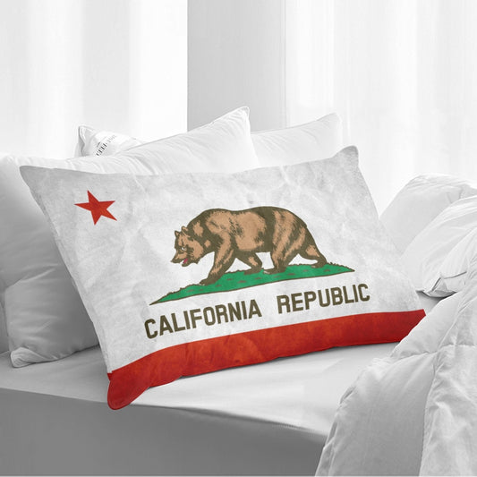 California State Flag Double Side Printing Pillow Cover（1PC）