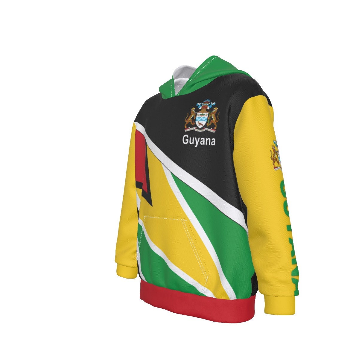 Guyana Coat or Arms Oversized Kid's Hoodie