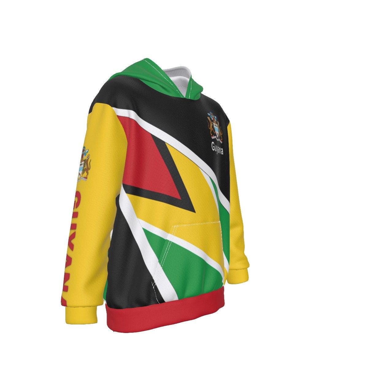 Guyana Coat or Arms Oversized Kid's Hoodie