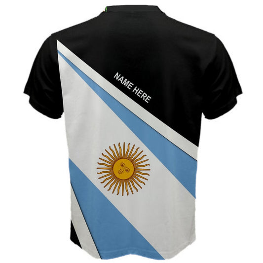 Custom Name Argentina Flag Coat of Arms Men's & Kids T-shirts