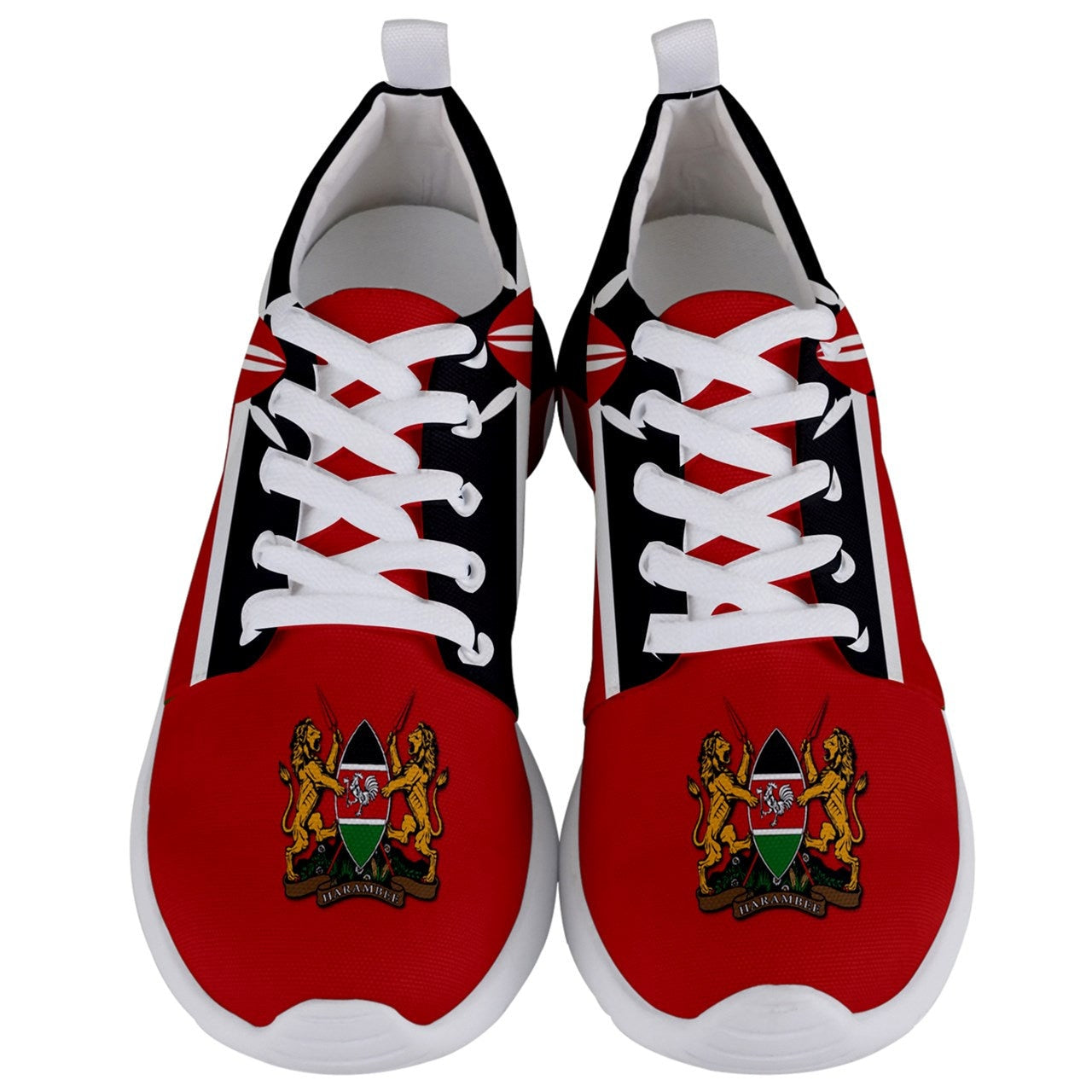 Unique Kenya Flag Coat of Arms Flag Shoes