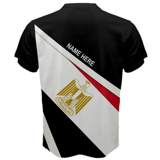 Custom Name Egypt Flag Coat of Arms Men's or Kids T-shirt