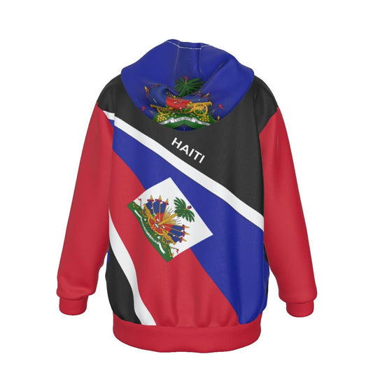 Haiti Flag Coat of Arms Oversized Kid's Hoodie