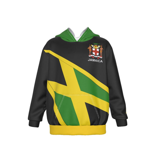 Jamaica Flag Coat of Arms Oversized Kid's Hoodie