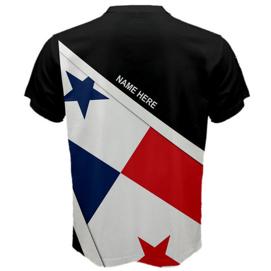 Custom Name Panama Flag Coat of Arms Men's & Kids T-shirts